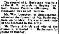 Buchanan, L.(Funeral Notice)